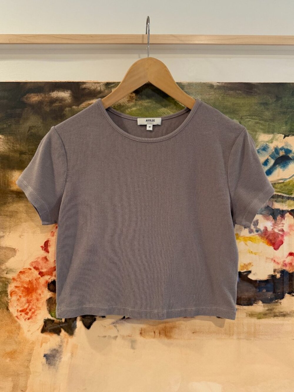 AGOLDE Savannah cropped tee